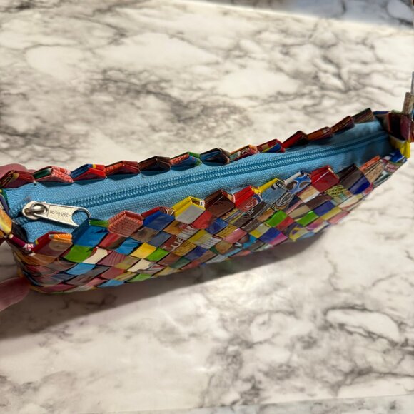 HANDMADE VINTAGE Whimsical Candy Wrapper Shoulder Bag - Picture 3 of 11